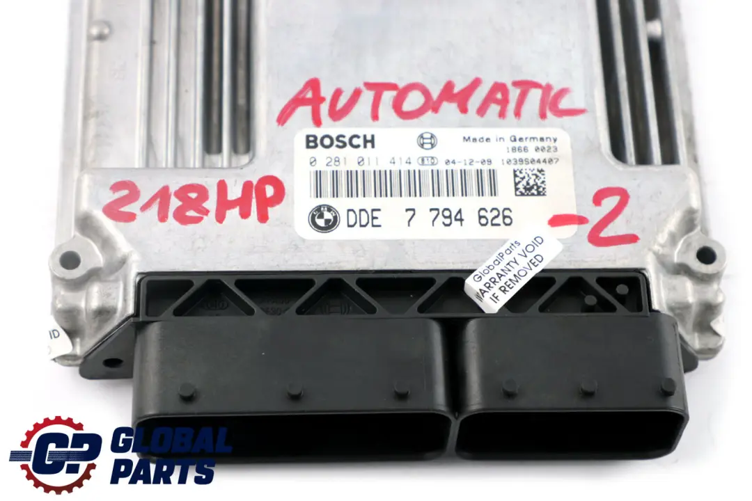 M57N 218HP ECU Kit DDE + EWS3 + 2 Keys Automatic to BMW X5 Series E53 3.0d with Part number 7794626 BMW X5 Series E53 3.0d M57N 218HP ECU Kit DDE + EWS3 + 2 Keys Automatic - SKU 7794626-2 - Part number 7794626