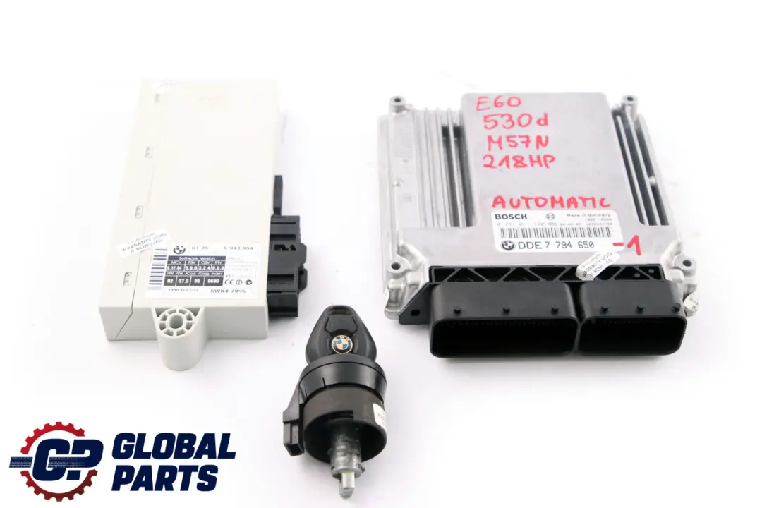 BMW 5 Series E60 E61 530d Diesel M57N 218HP ECU Kit DDE + CAS2 + Key - SKU 7794650-1 - Part number 7794650