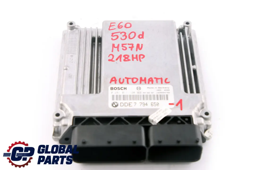 M57N 218HP ECU Kit DDE + CAS2 + Key to BMW 5 Series E60 E61 530d Diesel with Part number 7794650 BMW 5 Series E60 E61 530d Diesel M57N 218HP ECU Kit DDE + CAS2 + Key - SKU 7794650-1 - Part number 7794650