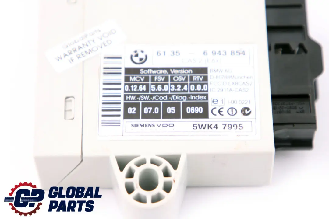 BMW 5 Series E60 E61 530d Diesel M57N 218HP ECU Kit DDE + CAS2 + Key - SKU 7794650-1 - Part number 7794650