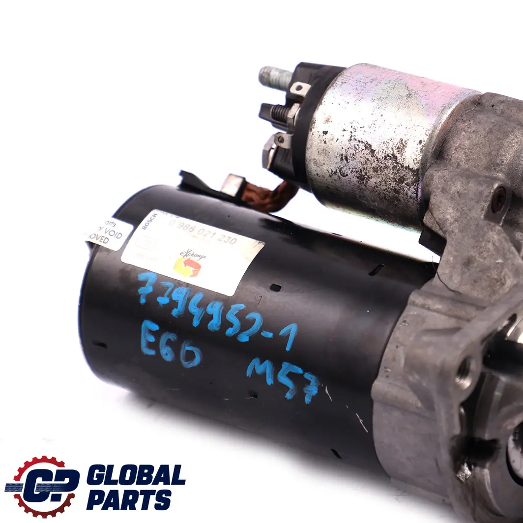 M57 2 Engine Starter Motor 0986021230 BMW 5 Series E60 - SKU 7794952-2 - Part number 7794952