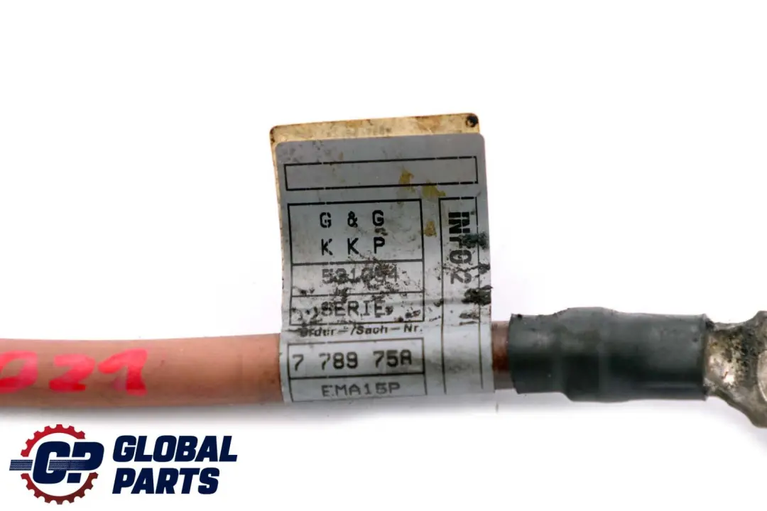 BMW E60 E61 E63 LCI Cavo Massa Cablaggio Batteria Elettrica 7789757 - SKU 7795021 - Numero di parte 7795021