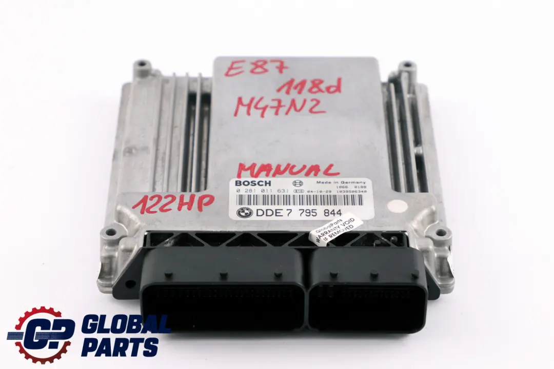 BMW 1 3 er E87 E90 E91 M47N2 118d 318d 122PS ECU Steuergerät DDE 7799854 - SKU 7795844-1 - Teilenummer 7795844