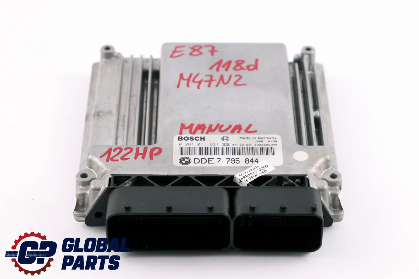 BMW 1 3 er E87 E90 E91 M47N2 118d 318d 122PS ECU Steuergerät DDE 7799854