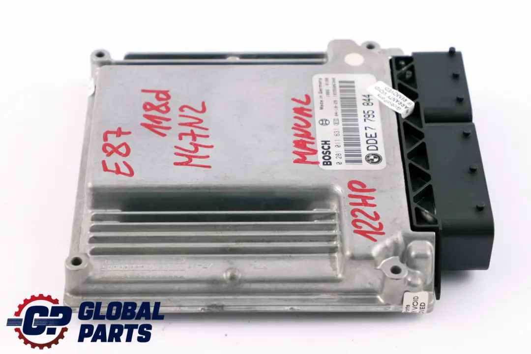 BMW 1 3 Series E87 E90 E91 118d 318d M47N2 ECU Engine DDE Control Unit - SKU 7795844-1 - Part number 7795844