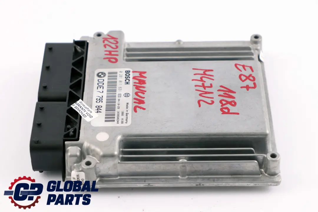 M47N2 ECU Engine DDE Control Unit to BMW 1 3 Series E87 E90 E91 118d 318d with Part number 7795844 BMW 1 3 Series E87 E90 E91 118d 318d M47N2 ECU Engine DDE Control Unit - SKU 7795844-1 - Part number 7795844