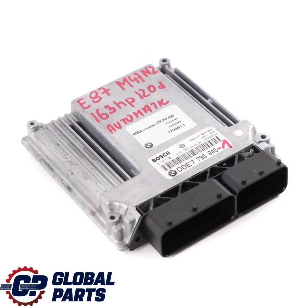 M47N2 163HP ECU Kit DDE CAS2 + Key Automatic to BMW E87 E90 E91 120d 320d with Part number 7795845 BMW E87 E90 E91 120d 320d M47N2 163HP ECU Kit DDE CAS2 + Key Automatic - SKU 7795845-1 - Part number 7795845