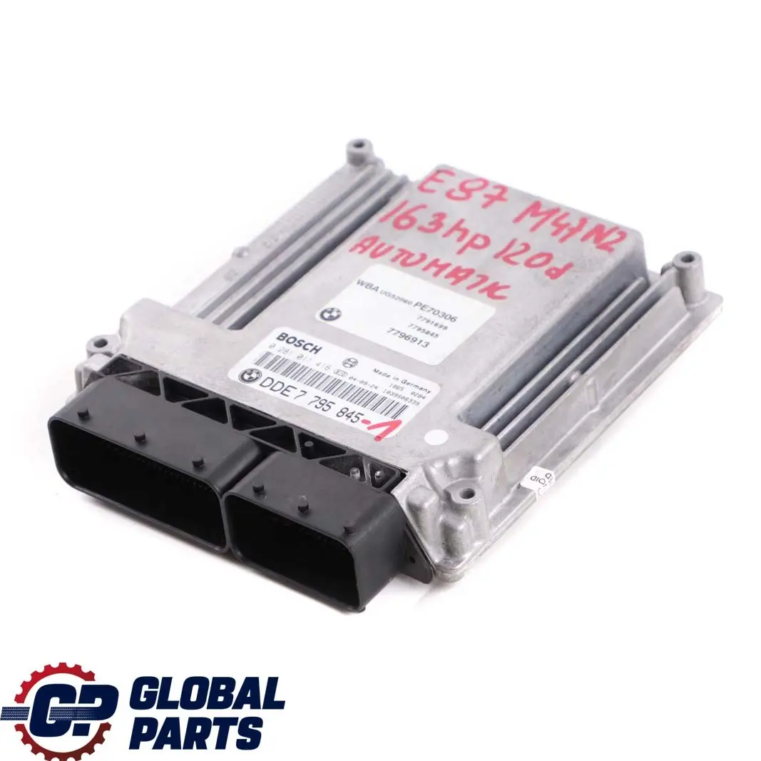 M47N2 163HP ECU Kit DDE CAS2 + Key Automatic to BMW E87 E90 E91 120d 320d with Part number 7795845 BMW E87 E90 E91 120d 320d M47N2 163HP ECU Kit DDE CAS2 + Key Automatic - SKU 7795845-1 - Part number 7795845