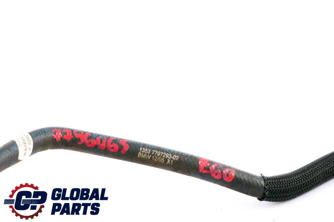 BMW E60 E61 520d M47N2 Complete Fuel Return Line Pipe Hose Diesel - SKU 7796065 - Part number 7796065