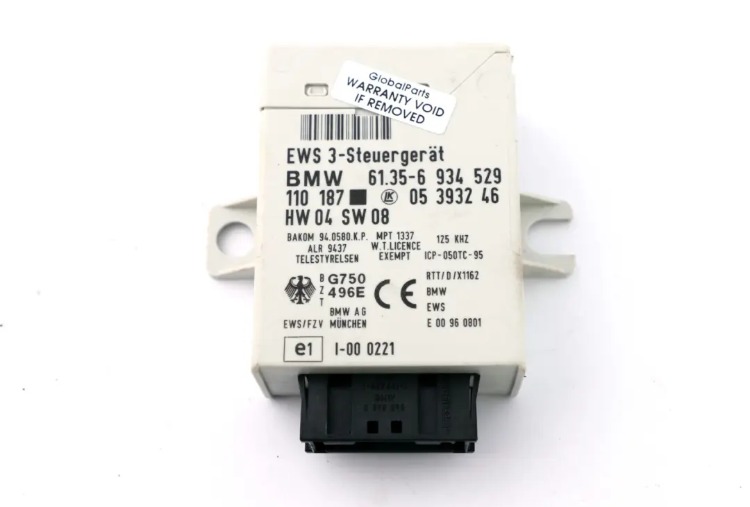 BMW X3 Series E83 2.0d M47N2 150HP Engine ECU Kit DDE + EWS3 + Key - SKU 7796571-3 - Part number 7796571