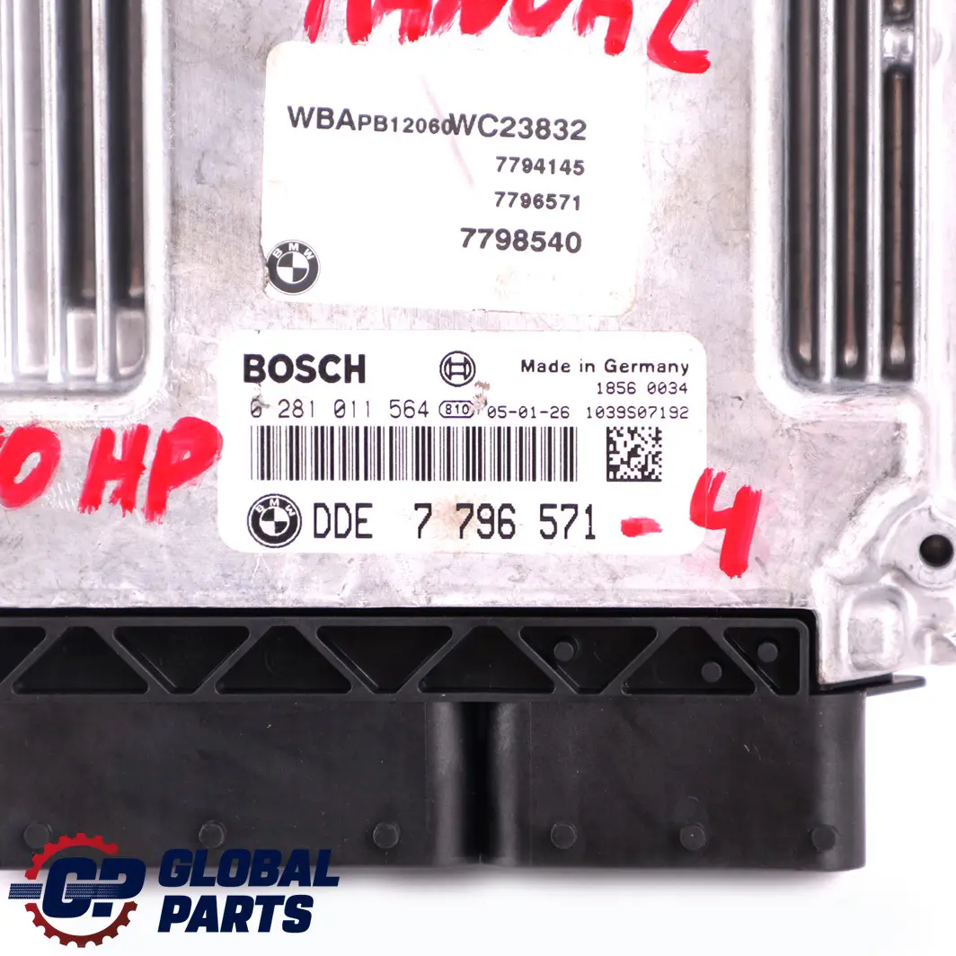 BMW X3 E83 2.0d M47N2 150HP Engine ECU Kit DDE + EWS3 + 2 Keys Manual - SKU 7796571-4 - Part number 7796571