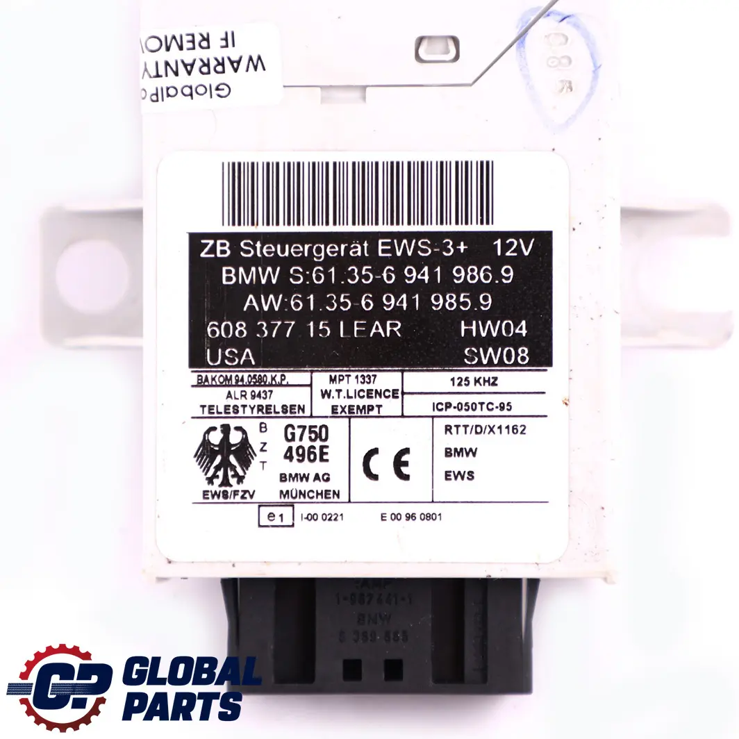 BMW X3 E83 2.0d M47N2 150HP Engine ECU Kit DDE + EWS3 + 2 Keys Manual - SKU 7796571-4 - Part number 7796571