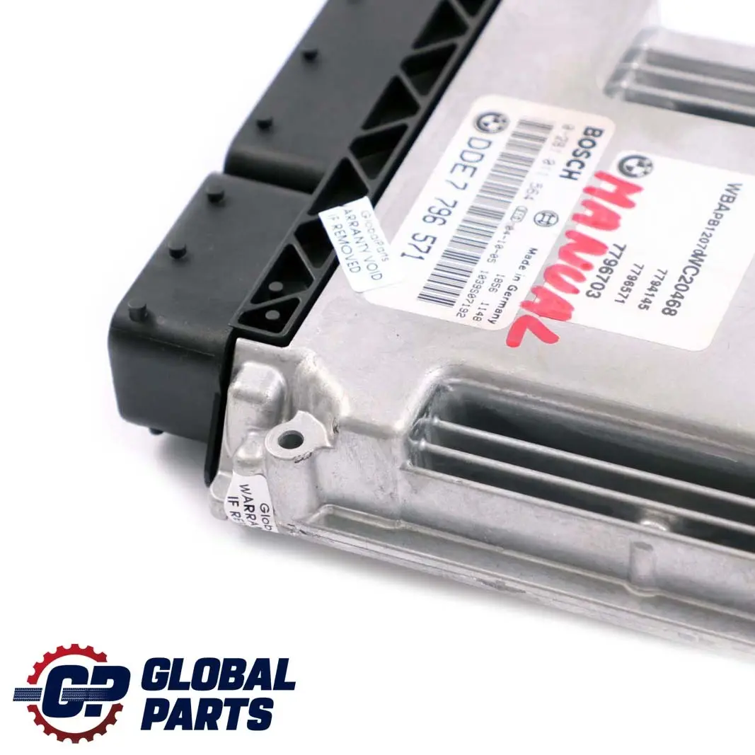 BMW X3 E83 2.0d M47N2 Diesel Engine Control Unit ECU DDE Manual - SKU 7796571 - Part number 7796571