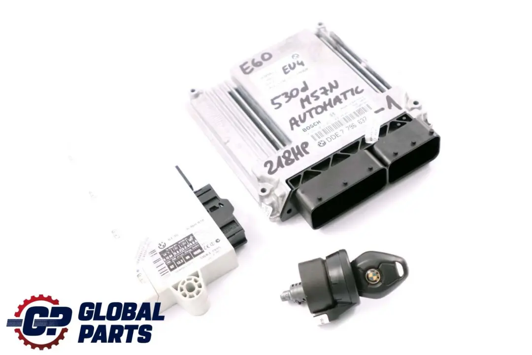 BMW 5 Series E60 E61 530d M57N 218HP ECU Kit DDE + CAS2 + Key Automatic - SKU 7796637-1 - Part number 7796637
