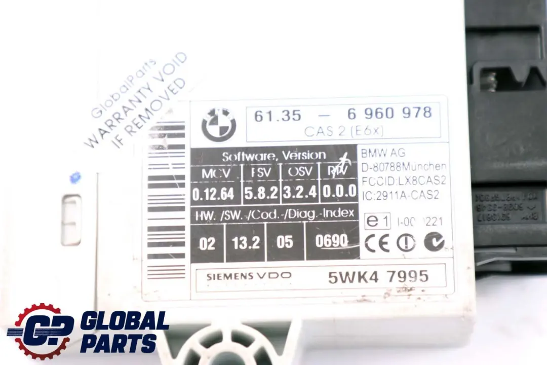 BMW E60 E61 530d M57N 218PS ECU Kit DDE Steuergerät + CAS2 Automatik - SKU 7796637-1 - Teilenummer 7796637