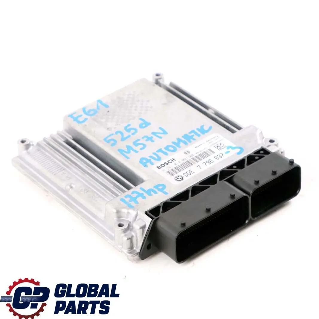 M57N 177HP ECU Kit DDE + CAS2 + Key Automatic to BMW 5 Series E60 E61 525d with Part number 7796637 BMW 5 Series E60 E61 525d M57N 177HP ECU Kit DDE + CAS2 + Key Automatic - SKU 7796637-3 - Part number 7796637
