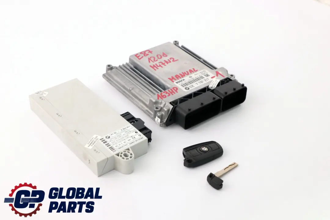 BMW 1 3 5 Series E60 E87 E90 E91 120d 320d M47N2 ECU Kit DDE CAS2 + Key - SKU 7797217-1 - Part number 7797217