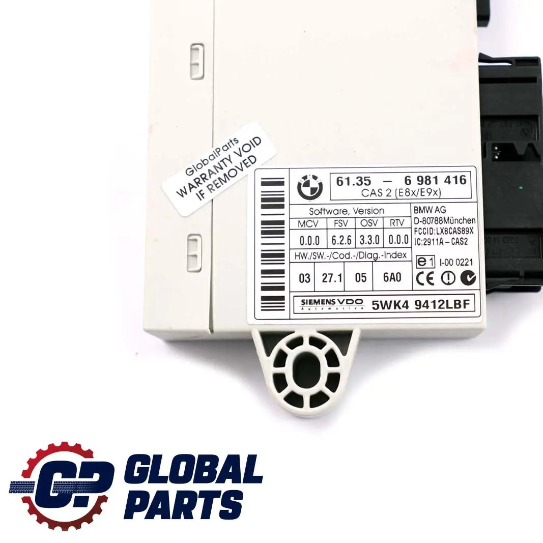 BMW E60 E87 E90 E91 120d 320d 520d ECU Steuergerät DDE CAS2 + Schlüss - SKU 7798180-1 - Teilenummer 7798180