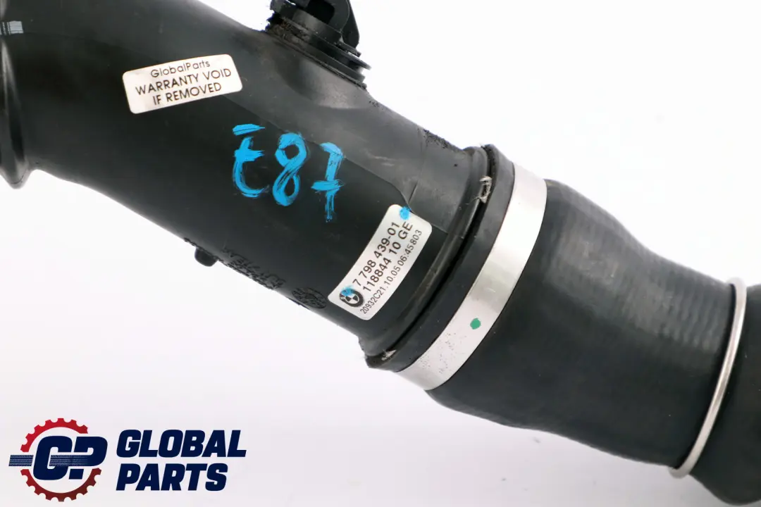 M47N2 Dolot Rura Przewód Powietrza Intercoolera do BMW E87 o numerze 7798439 BMW E87 M47N2 Dolot Rura Przewód Powietrza Intercoolera - SKU 7798439 - Numer Części 7798439