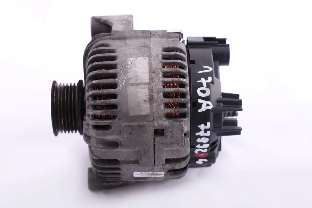 Alternator Generator VALEO 170A to BMW 3 5 7 er E90 E60 E61 E63 E64 E65 E83 LCI with Part number 7799204 BMW 3 5 7 er E90 E60 E61 E63 E64 E65 E83 LCI Alternator Generator VALEO 170A - SKU 7799204 - Part number 7799204