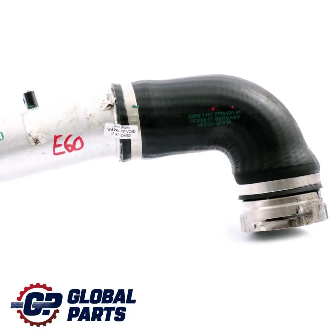 BMW 5 Series E60 E61 530d M57N Diesel Charge Air Line Pipe Hose Turbo 7790132 - SKU 7799400 - Part number 7799400