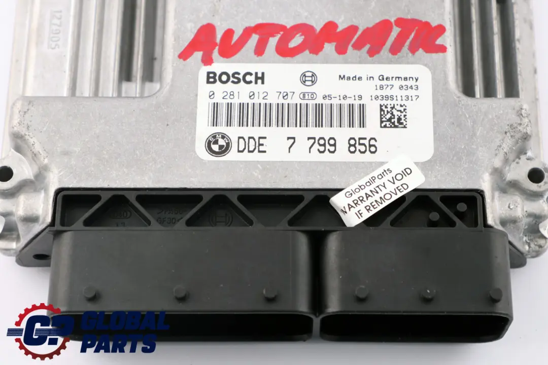 M57N2 Engine DDE Control Unit Automatic to BMW E60 E61 E90 E91 330d 530d with Part number 7799856 BMW E60 E61 E90 E91 330d 530d M57N2 Engine DDE Control Unit Automatic - SKU 7799856-3 - Part number 7799856