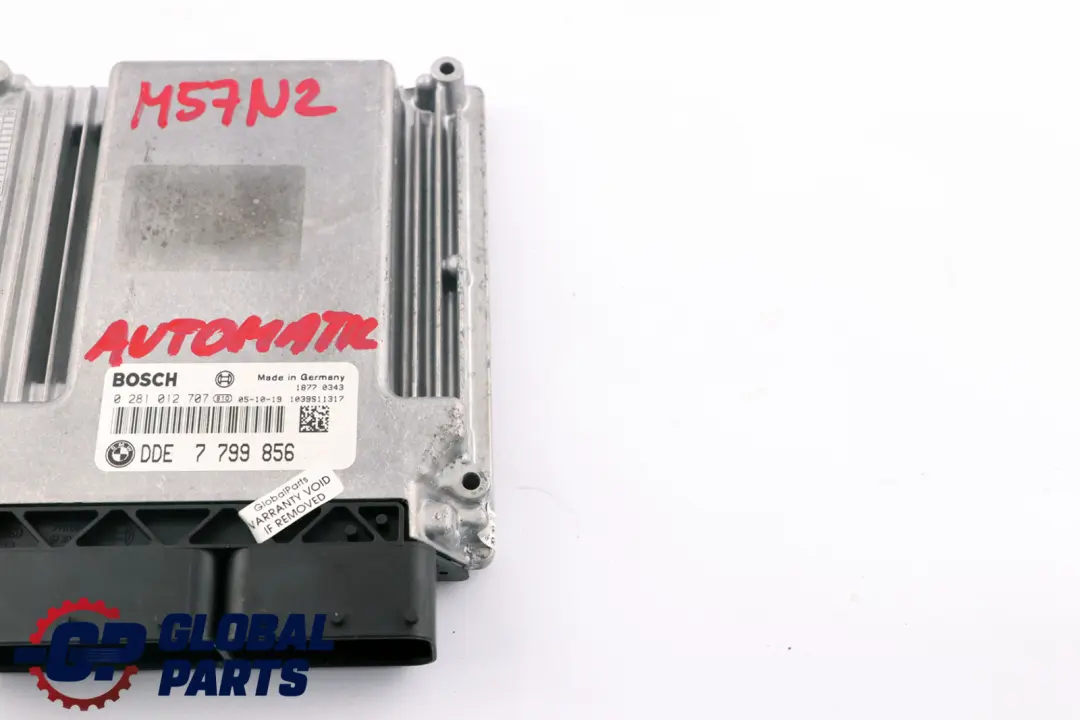 BMW E60 E61 E90 E91 330D 530D M57N2 Unité Commande DDE Moteur - SKU 7799856-3 - Numéro de pièce 7799856