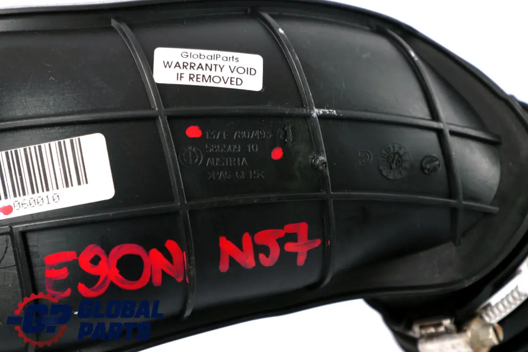 BMW E90 E91 LCI E92 E93 Diesel N57 Gefilterte Luftleitung Rohr - SKU 7800067 - Teilenummer 7800067