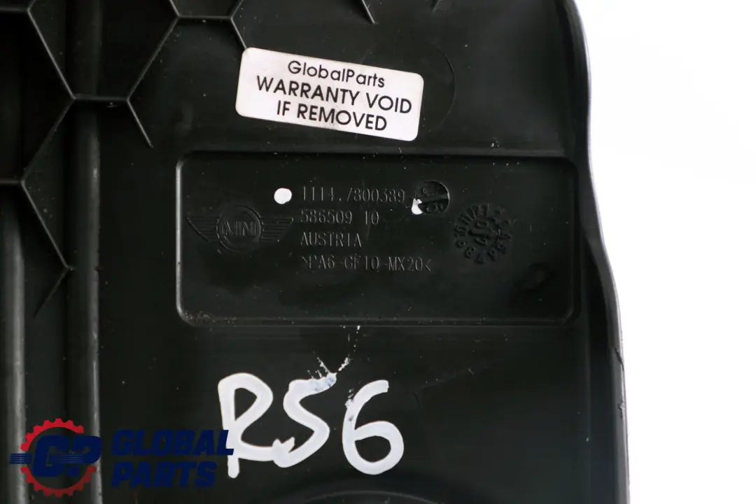 Sound Protection Cap to Mini Cooper D R55 R56 Diesel Engine Cover with Part number 7800389 Mini Cooper D R55 R56 Diesel Engine Cover Sound Protection Cap - SKU 7800389 - Part number 7800389