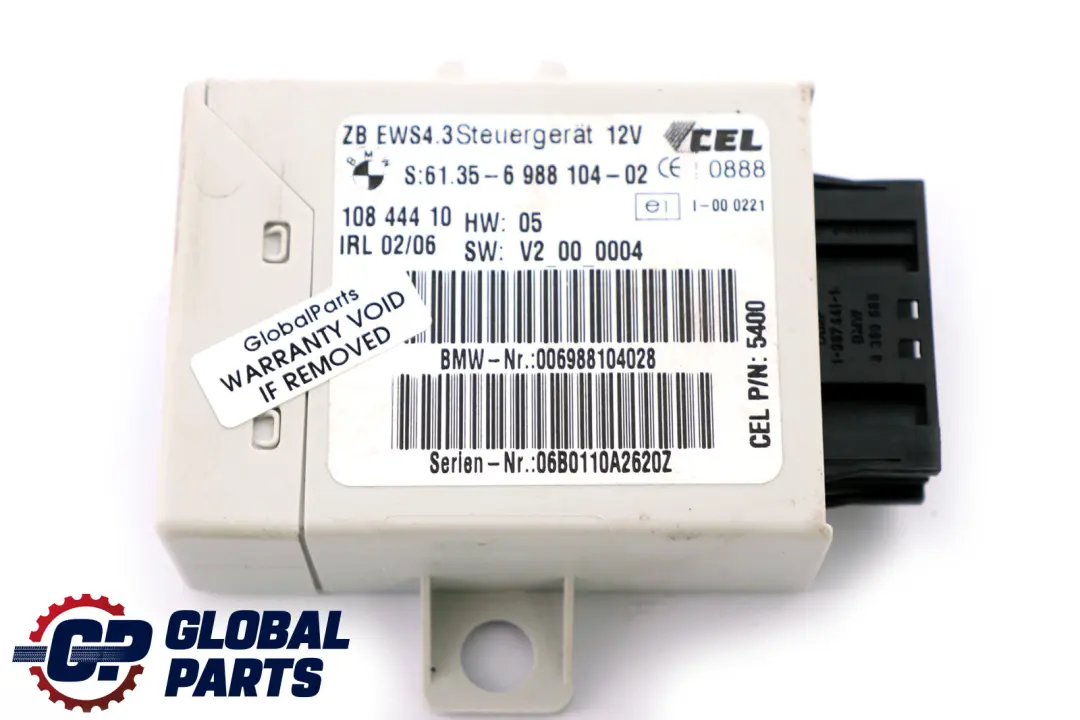 BMW X3 Series E83 3.0d M57N2 218HP ECU Kit DME + EWS3 + Key Automatic - SKU 7801217-1 - Part number 7801217