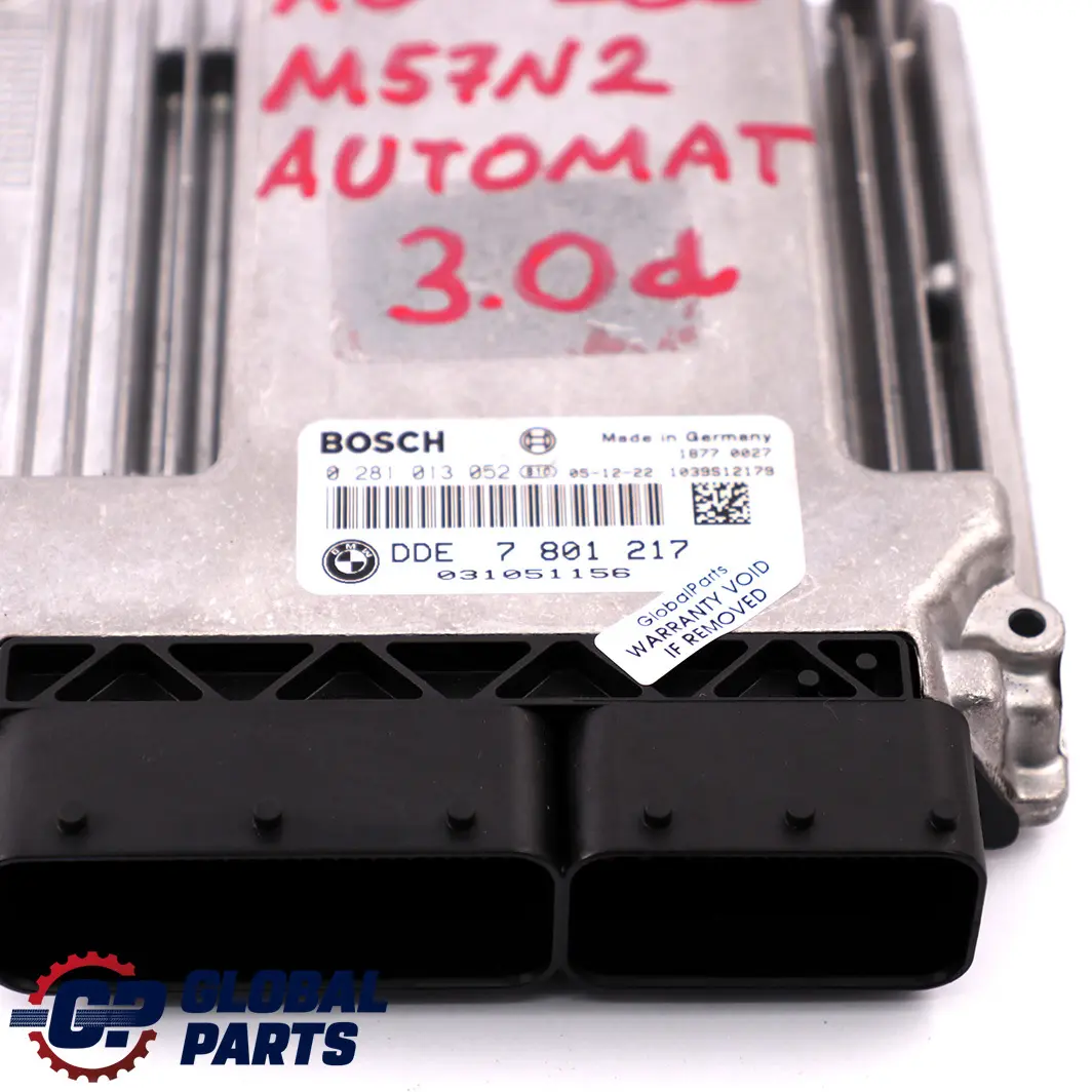 BMW X3 Serie E83 3.0d M57N2 218PS ecu Dme Appareil de Commande - SKU 7801217 - Numéro de pièce 7801217