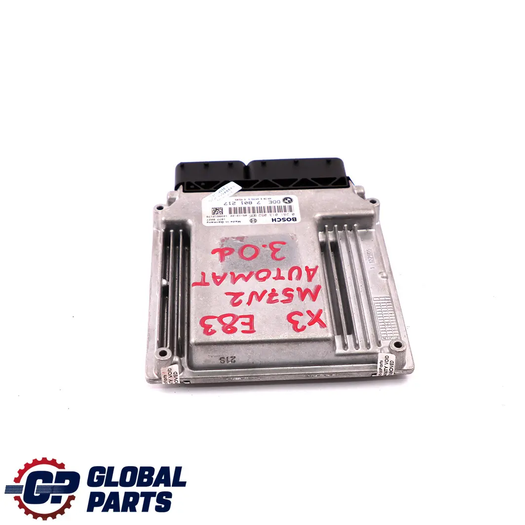 M57N2 218HP ECU DME Unidad Transmision Automatica para BMW E83 3.0d con número de pieza 7801217 BMW E83 3.0d M57N2 218HP ECU DME Unidad Transmision Automatica - SKU 7801217 - Número de pieza 7801217
