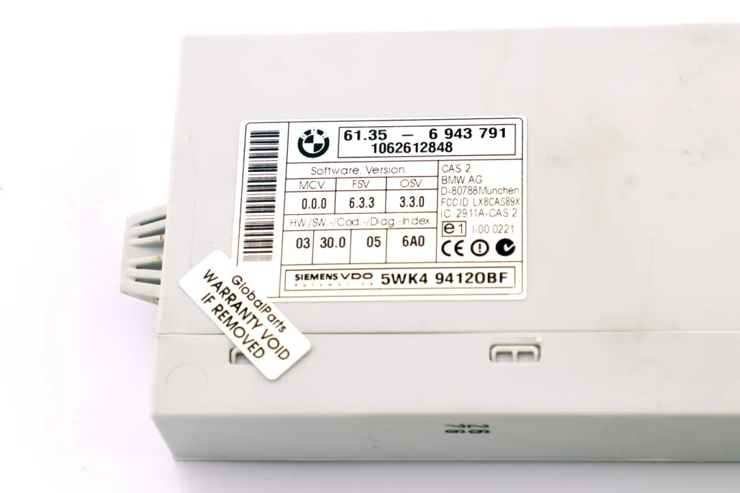 BMW 1 3 Series E87 E90 E91 118d 318d M47N2 Engine ECU Kit DDE CAS2 Key - SKU 7801710-1 - Part number 7801710