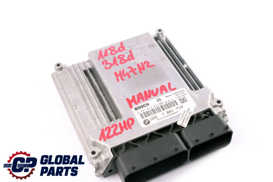 M47N2 Engine Control Unit ECU DDE Manual to BMW E87 E90 E91 118d 318d with Part number 7801710 BMW E87 E90 E91 118d 318d M47N2 Engine Control Unit ECU DDE Manual - SKU 7801710 - Part number 7801710