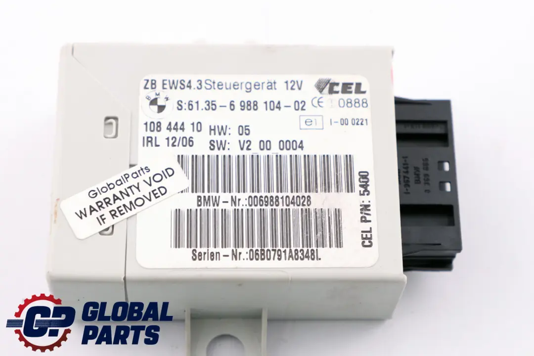 BMW X3 Serie E83 2.0d M47N2 150PS ecu Appareil de Commande + Ews +Cle - SKU 7801711-5 - Numéro de pièce 7801711