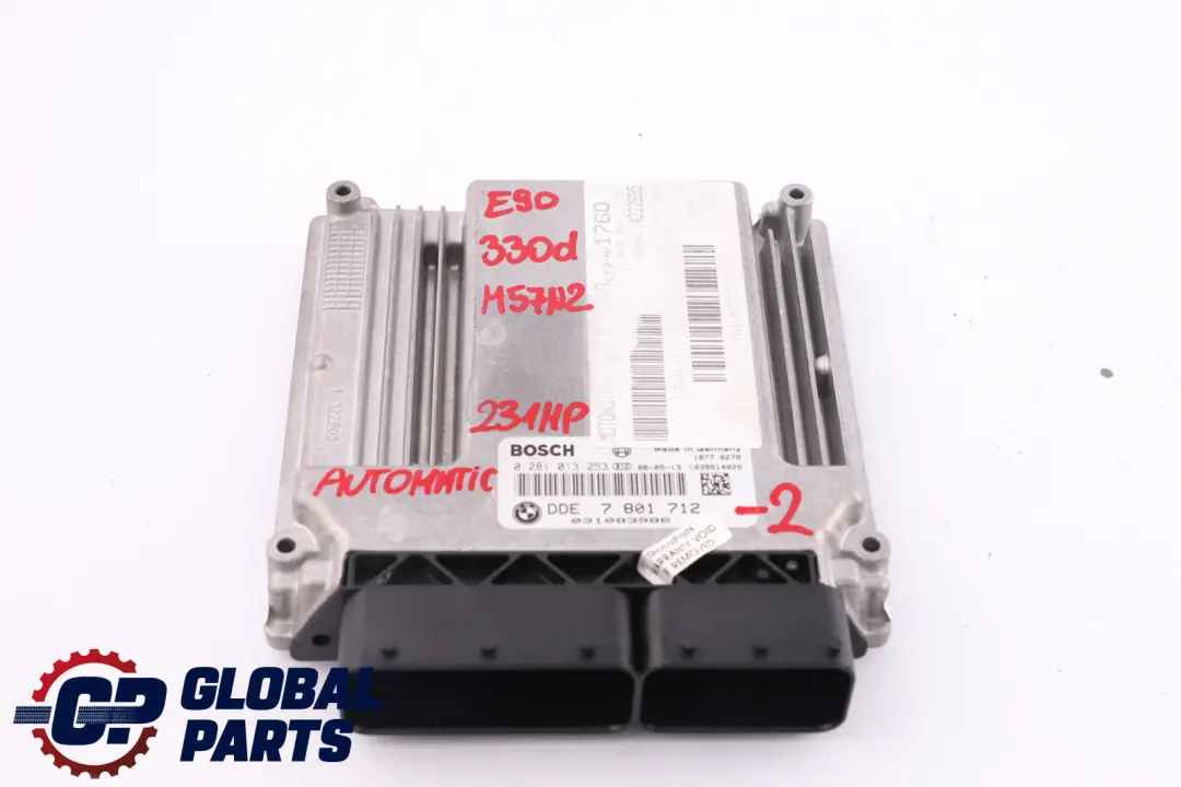 M57N2 ECU Engine Kit DDE CAS2 Key to BMW 3 5 Series E60 E90 330d 530d with Part number 7801712 BMW 3 5 Series E60 E90 330d 530d M57N2 ECU Engine Kit DDE CAS2 Key - SKU 7801712-2 - Part number 7801712