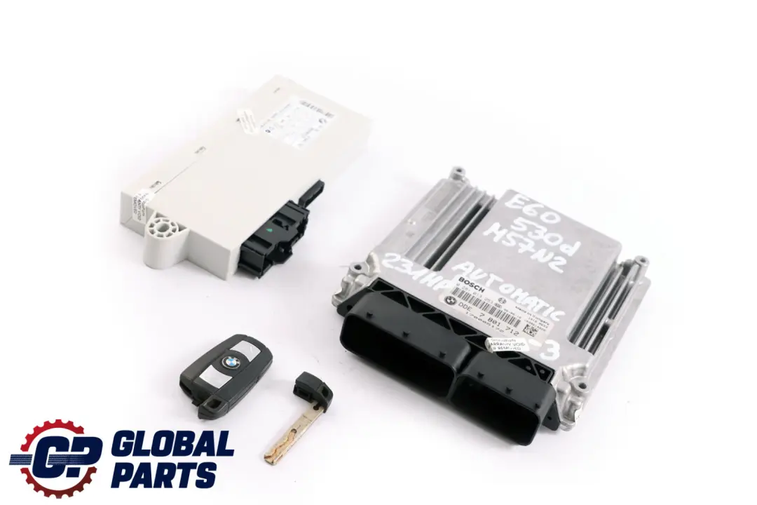BMW Serie 3 5 E60 E90 330d 530d M57N2 ECU Kit Motor DDE CAS2 Llave - SKU 7801712-3 - Número de pieza 7801712