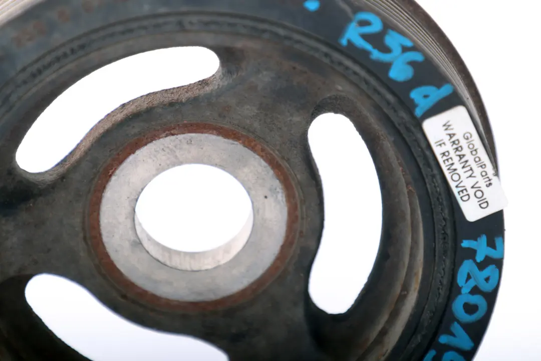 Vibration Damper Crankshaft Pulley Belt Drive to BMW Mini Cooper R55 R56 d W16 with Part number 7801979 BMW Mini Cooper R55 R56 d W16 Vibration Damper Crankshaft Pulley Belt Drive - SKU 7801979 - Part number 7801979