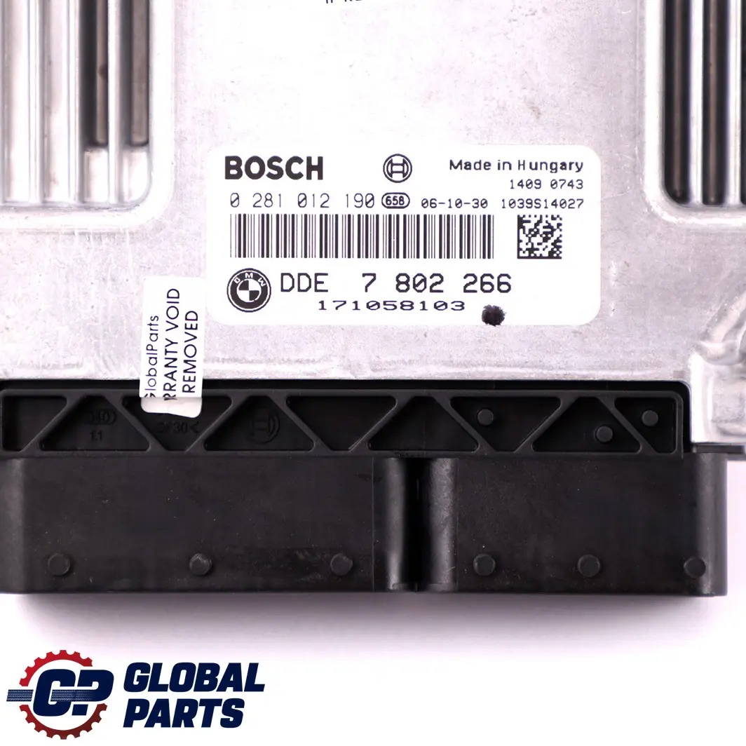 M57N Engine Control Unit ECU DDE Automatic to BMW E60 E61 525d 530d with Part number 7802266 BMW E60 E61 525d 530d M57N Engine Control Unit ECU DDE Automatic - SKU 7802266 - Part number 7802266
