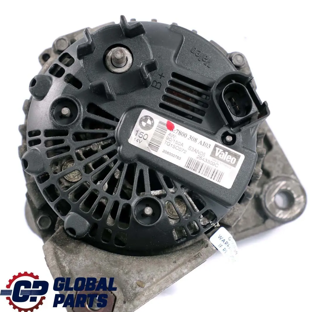 Alternador Generador 150A 335D 525D 530D 535D M57N2 7800308 para BMW E60 E90 con número de pieza 7802928 BMW E60 E90 Alternador Generador 150A 335D 525D 530D 535D M57N2 7800308 - SKU 7802928 - Número de pieza 7802928