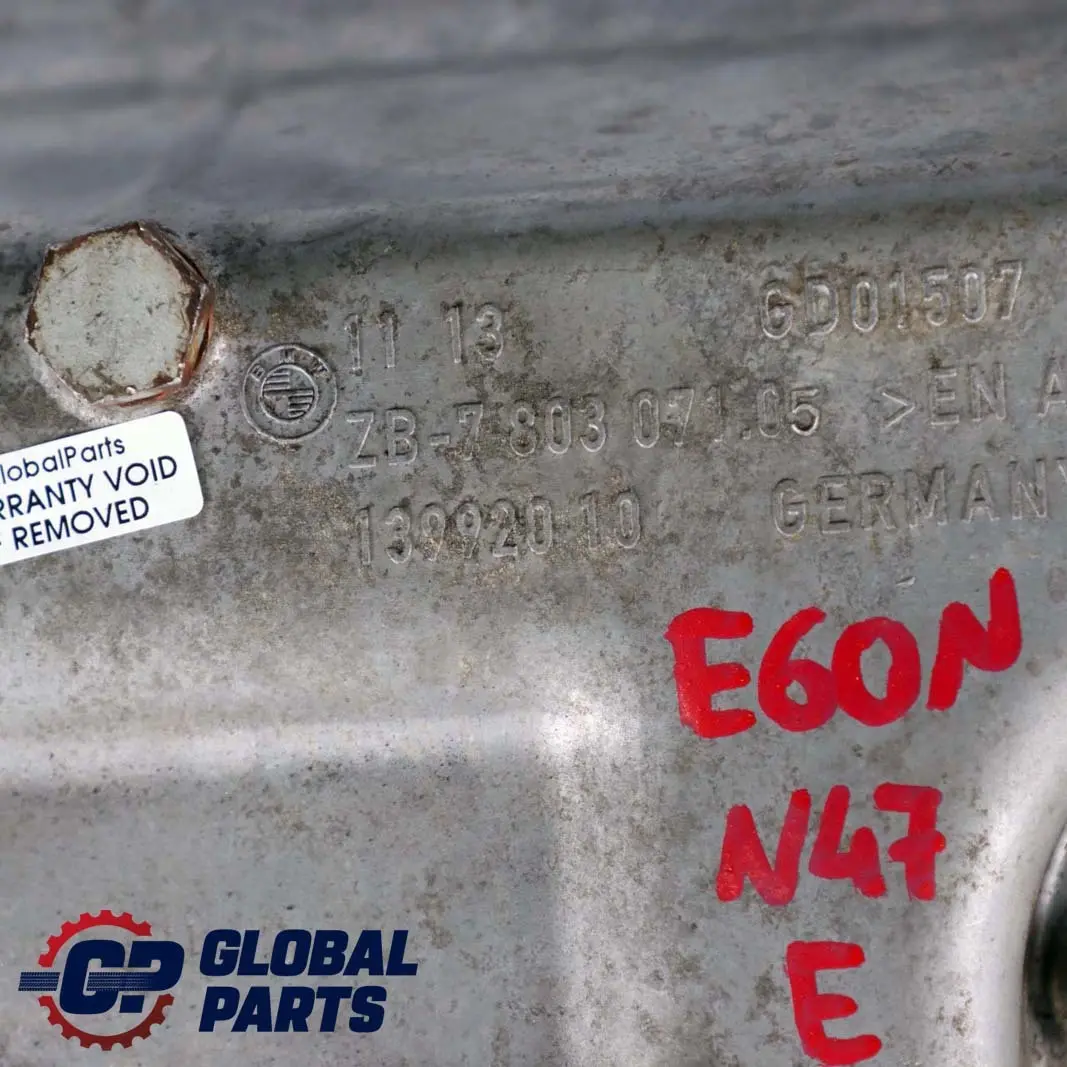 N47 Engine Oil Sump Pan to BMW 5 Series E60 E61 LCI with Part number 7803071 BMW 5 Series E60 E61 LCI N47 Engine Oil Sump Pan - SKU 7803071 - Part number 7803071