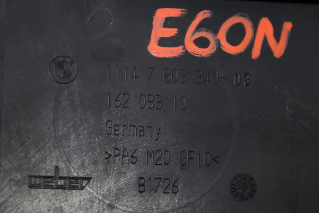 BMW E60 E61 LCI N47 Motor Diesel Cubre Radiador - SKU 7803340 - Número de pieza 7803340