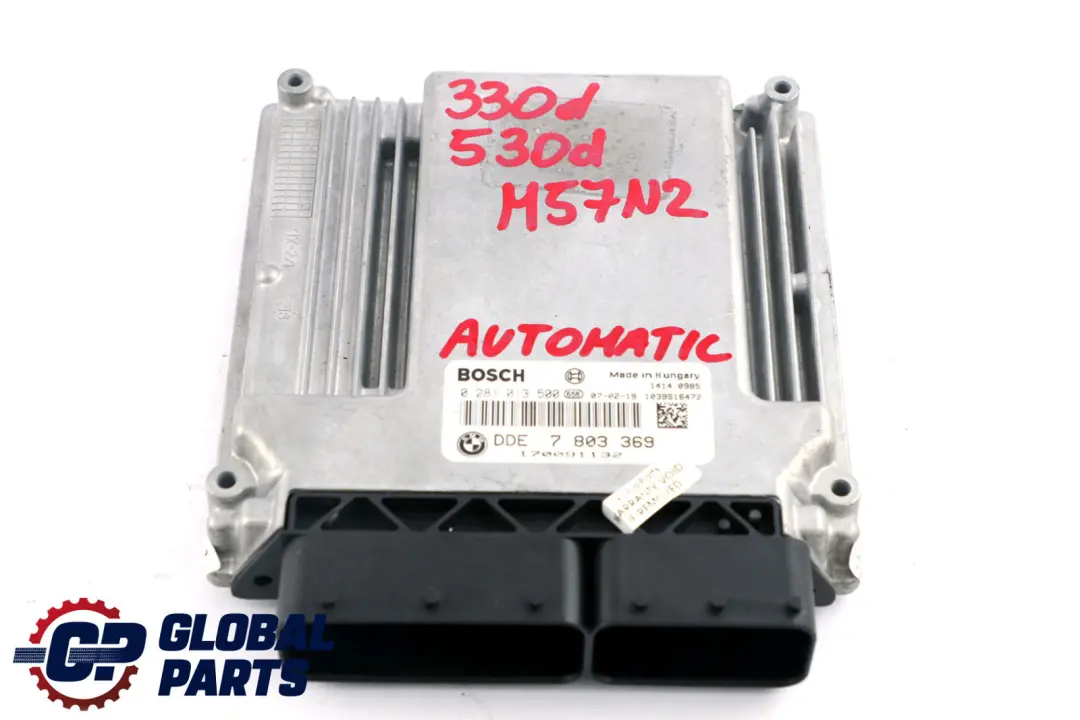 M57N2 Engine DDE Control Unit Automatic to BMW E60 E61 E90 E91 330d 530d with Part number 7803369 BMW E60 E61 E90 E91 330d 530d M57N2 Engine DDE Control Unit Automatic - SKU 7803369 - Part number 7803369