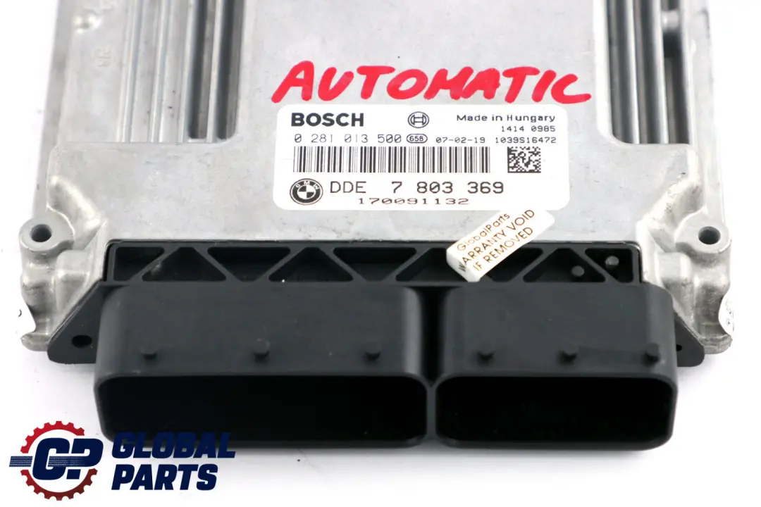 BMW E60 E61 E90 E91 330d 530d M57N2 Engine DDE Control Unit Automatic - SKU 7803369 - Part number 7803369