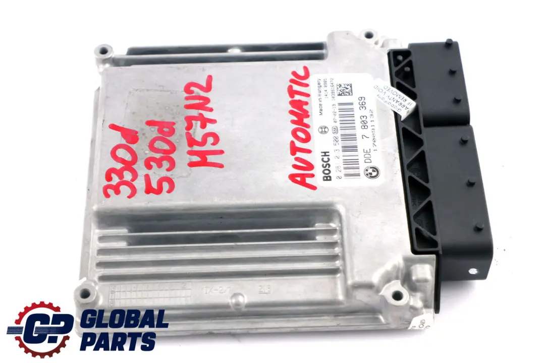 M57N2 Engine DDE Control Unit Automatic to BMW E60 E61 E90 E91 330d 530d with Part number 7803369 BMW E60 E61 E90 E91 330d 530d M57N2 Engine DDE Control Unit Automatic - SKU 7803369 - Part number 7803369