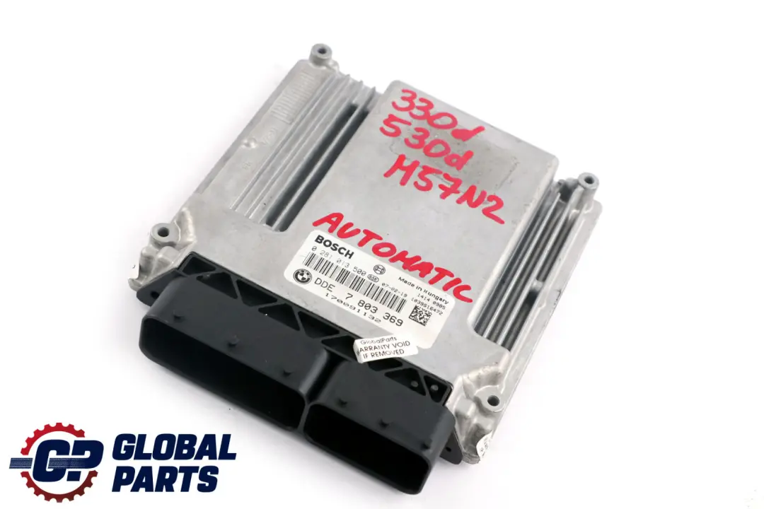M57N2 Engine DDE Control Unit Automatic to BMW E60 E61 E90 E91 330d 530d with Part number 7803369 BMW E60 E61 E90 E91 330d 530d M57N2 Engine DDE Control Unit Automatic - SKU 7803369 - Part number 7803369