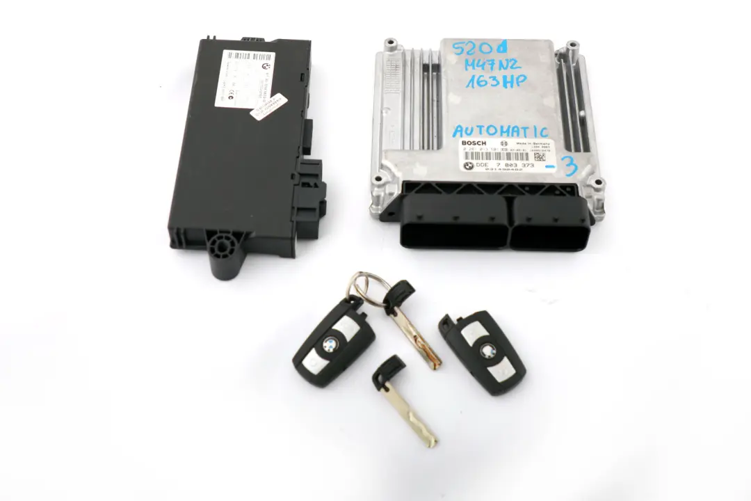 M47N2 Engine Control ECU Kit DDE CAS3 to BMW E60 E87 E90 120d 320d 520d with Part number 7803373 BMW E60 E87 E90 120d 320d 520d M47N2 Engine Control ECU Kit DDE CAS3 - SKU 7803373-3 - Part number 7803373