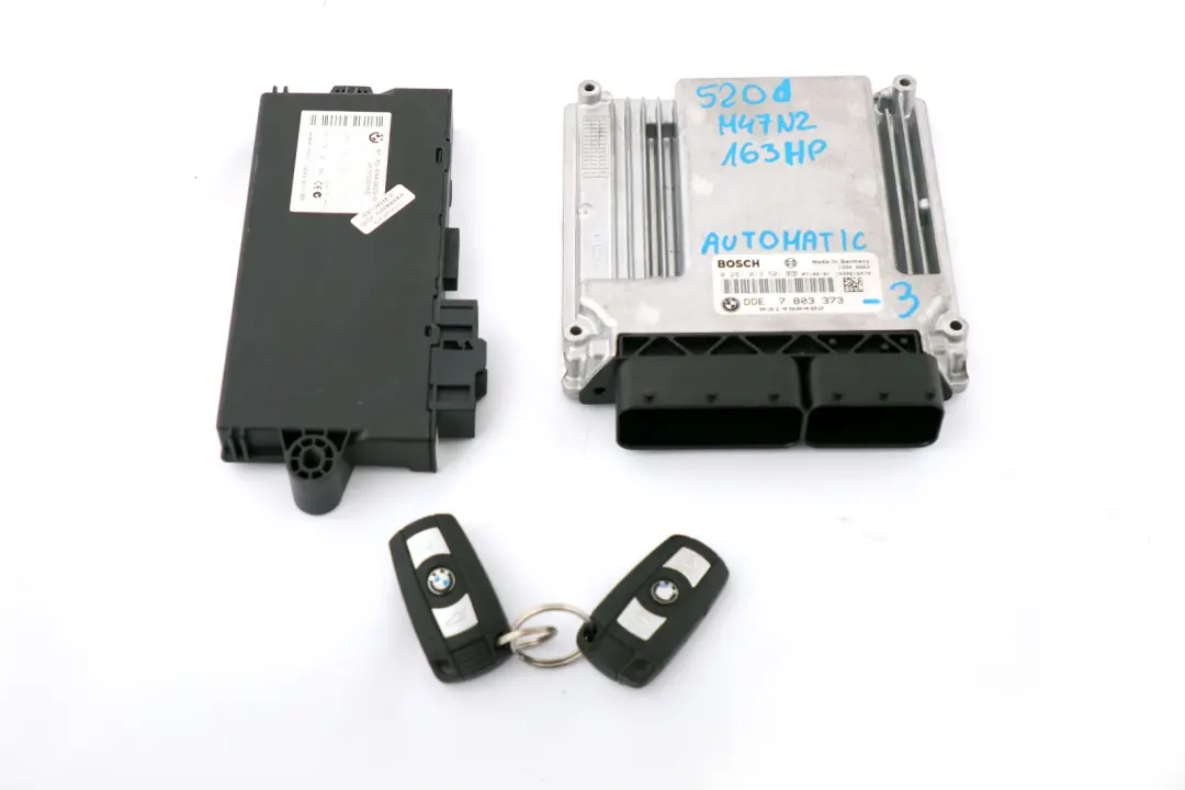 M47N2 Engine Control ECU Kit DDE CAS3 to BMW E60 E87 E90 120d 320d 520d with Part number 7803373 BMW E60 E87 E90 120d 320d 520d M47N2 Engine Control ECU Kit DDE CAS3 - SKU 7803373-3 - Part number 7803373