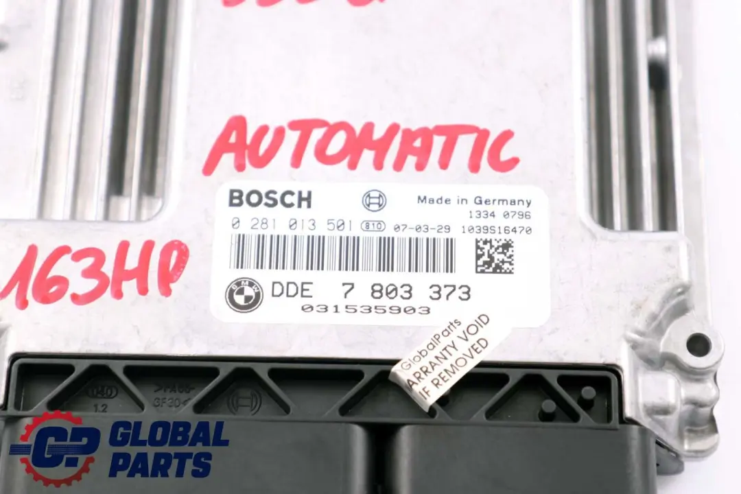 BMW E60 E87 E90 M47N2 120d 320d DDE Engine Control Unit ECU Automatic - SKU 7803373 - Part number 7803373