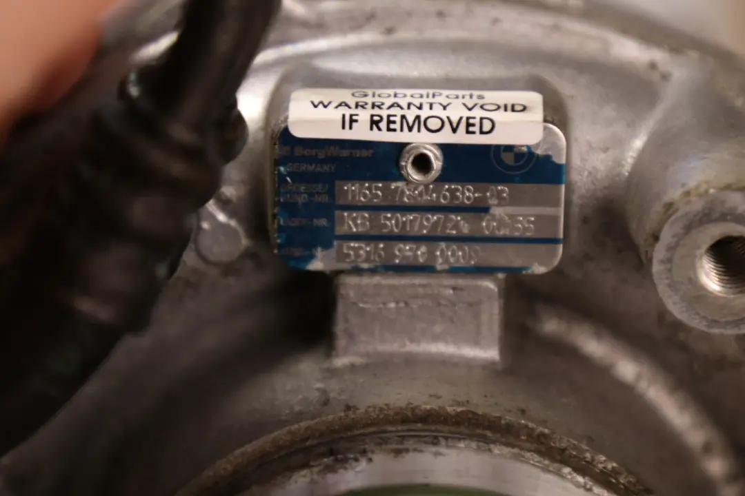 Turbocompressore Diesel N47S per BMW E81 E87 LCI 123D con numero di parte 7804638 BMW E81 E87 LCI 123D Turbocompressore Diesel N47S - SKU 7804638 - Numero di parte 7804638